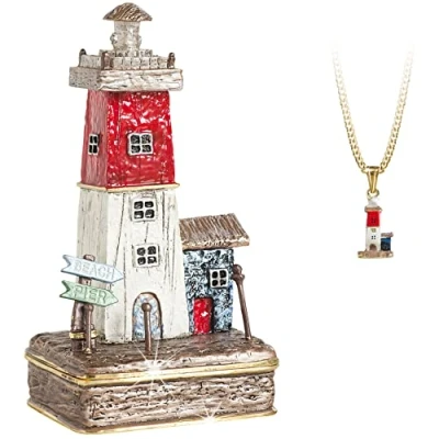 Image of Secrets from Hidden Treasures 1102 Lighthouse Trinket Box