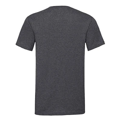 Image of Fruit of the Loom Mens Valueweight V Neck, Short Sleeve T Shirt (XL) (Dark Heather)