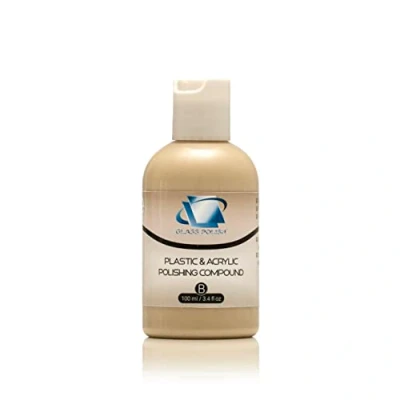 Image of Glass Polish 3.4oz (100ml) Plastic &amp; Acrylic Polishing Compound for Professional High Gloss Micro Finishes