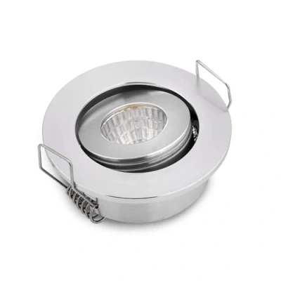 Image of JOYINLED 3W Small Led Downlights Recessed Mini Adjustable Cob Cabinet Spot Lights Hole Size 40 45mm Silver