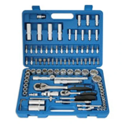 Image of Laser Socket Set 1/4&quot;D, 1/2&quot;D 94 Piece