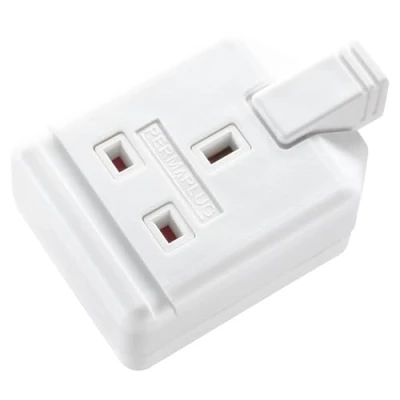 Image of Masterplug Heavy Duty Single Socket Trailing Socket, Without Plug and Cable, White