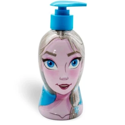 Image of Disney Frozen Kids 2 in 1 Bubble Bath &amp; Shampoo with Pump Dispenser Gentle, Paraben Free Hair Wash Vitamin E A, pH Balanced for Sensitive Skin Scented, Children Aged 3+, 300ml