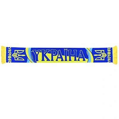 Image of Beyond Happy Ukraine EUROS Football Supporters’ Scarf The Main Team Fans (100% Acrylic)