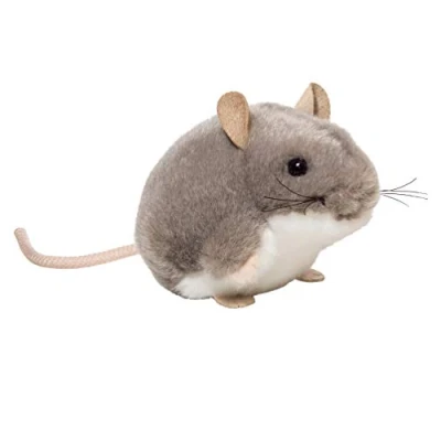 Image of Teddy Hermann 92657 Mouse Gray3,5&quot;/9 cm, Soft Toy, Plush Toy