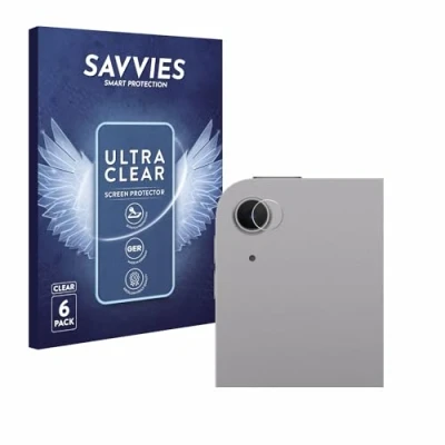 Image of Savvies 6 Pack Screen Protector compatible with Apple iPad Air 13&quot; WiFi Cellular 2024 (ONLY Camera Lens) Protection Film Clear