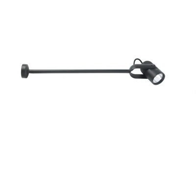 Image of Slot Outdoor LED Spotlight With Arm Black 14W 3000K IP65