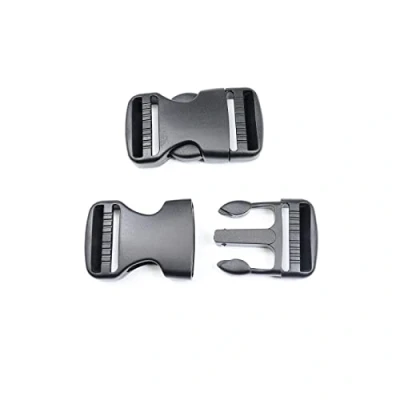 Image of Baikeen Plastic Side Release Buckles 15mm/20mm/25mm/32mm/38mm/50mm Heavy Duty Buckle Clips Belt Snap Clasp Backpack Replacement Dual Adjustable No Sewing(32mm,2 sets)