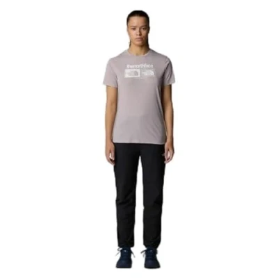 Image of The North Face Foundation TEE Graphic Print Tshirt, Women&#039;s, Size: 12/14, White dune