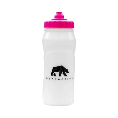 Image of Bearactive Running Bottle Lightweight 500 ml Handheld Sports Water Bottles with Valve Sprout BPA Free Plastic and Leak Proof Runners Hand Grip (1 Bottle, Pink)