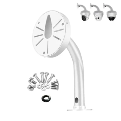 Image of CTXSumTec Security Camera J Shapped Wall Mount Bracket, Dome Junction Box Universal Mounting Bracket/IP for CCTV Surveillance (10&quot; Mount)