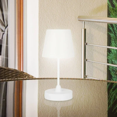 Image of BRILONER Leuchten 7032 416 LED Outdoor Table Lamp Battery Powered Dimmable Wireless Decorative Touch Function IP44 4000K Neutral White 300 x 145 mm (H D)