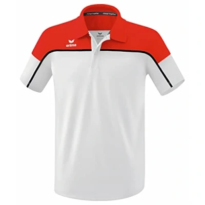 Image of Erima Men&#039;s „Change Polo Shirt, White/red/Black, XL