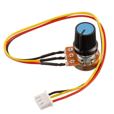 Image of BOJACK B10K Knurled Shaft 3 Terminals Linear Taper Rotary Potentiometer WH148 10 K Ohm Single Turn Carbon Film Variable Resistor with XH2.54 Pin Connector Wire Cable（Pack of 2 Pcs）
