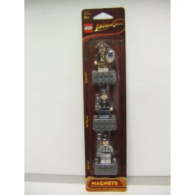 Image of Lego Indiana Jones Magnet Set 852719 Jones, Mutt Williams, Irina Spalko