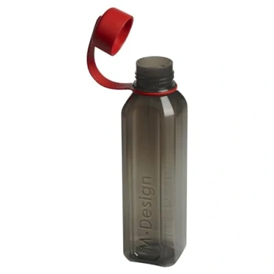 Image of URBNLIVING Reusable Water Drinking Sports Bottle Container Flask with Leakproof Lid (Black Red Lid, 800ml)