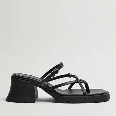 Image of Miista Jaslene Tbar sandals, Women&#039;s, Size: 40, Black shoes