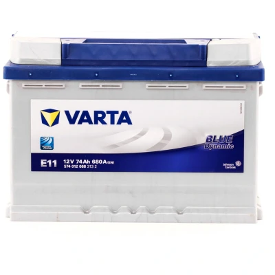 Image of 5600JX, 5600LT, 5600QA, 5600QR, 5600SX Starter battery VARTA BLUE dynamic E11 5740120683132 12V 74Ah 680A B13 Lead acid AUDI: A3 Sportback