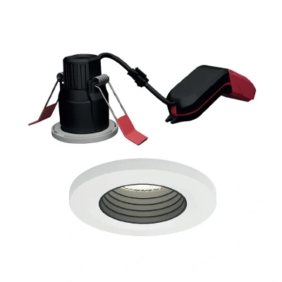 Image of Ansell Prism Pro LED Downlight White Bezel with Black Insert