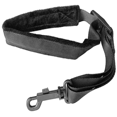 Image of Morneve Saxophone Neck Strap Soft Padded Sax for Alto Tenor Baritone Soprano Clarinet Horn Music Thick Swivel Sheepskin Suede Villus Snap Hook Men Women Kids