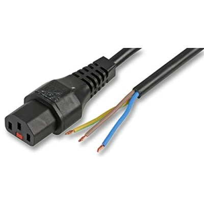 Image of Pro Elec PC979 IEC C13 to Bare Ends Power Lead, 3m Length, Black