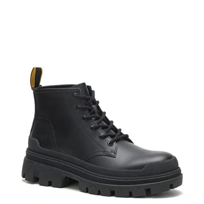 Image of Caterpillar Mens Hardwear Lace Up Leather Mid Ankle Boots