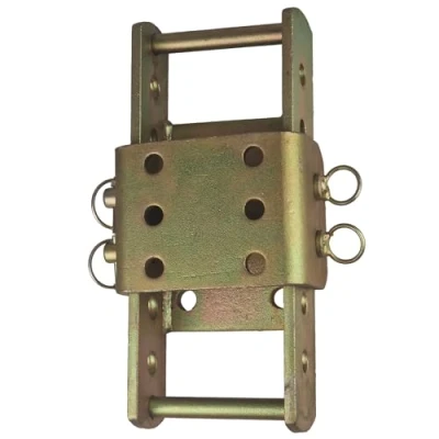 Image of Tow Hitch Height Adjuster Drop Plate Towing Adapter Jeeps, Trucks, 4x4s MAX 3500kg 370mm Yellow Zinc Plated