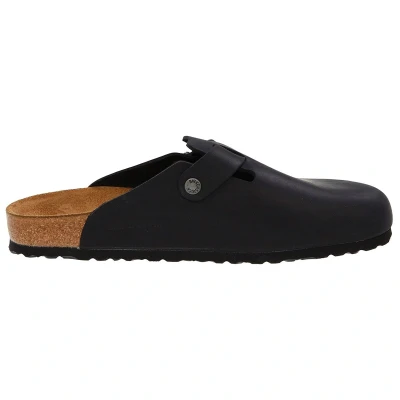 Image of Birkenstock Boston Black Womens Comfort Leather Sandals UK 5