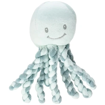 Image of Nattou Music Box Octopus Lullaby &quot;La Le Lu&quot; for Newborns and Premature Babies, Mint Green, 23 cm