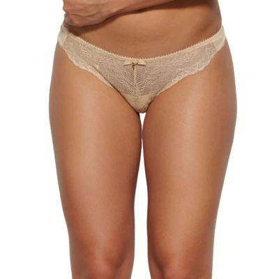 Image of Gossard Women&#039;s Superboost Lace Short Thong, Nude, L UK