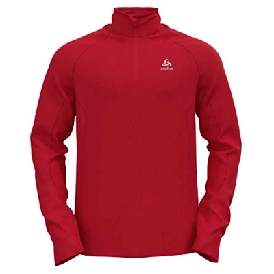Image of Odlo Men Long sleeved shirt with zipper BERRA LIGHT, chinese red, S