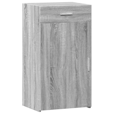 Image of vidaXL Sideboard Grey Sonoma, Engineered Wood, 50x42.5x93 cm Modern Storage Cabinet with Drawer