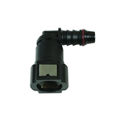 Image of Connect 37209 Fuel Line Angled Quick Connectors 9.89mm x 8mm 3pc, Black