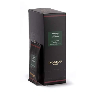 Image of DAMMANN FRERES JASMINE GREEN tea 24 wrapped envelopped bags