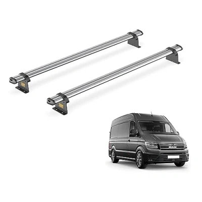 Image of Van Guard Trade Roof Rack for MAN TGE (2017+) 2 Steel Bars [Only Suitable Normal (H2) and High (H3) Models] UltiBar SB336