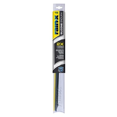 Image of Rain X 830115 Silicone Endura Wiper Blades, 15 Inch Windshield Wipers (Pack of 1), Automotive Replacement Blades With Two Times Longer Lasting Resilient Rubber Squeegee