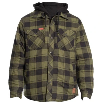 Image of Hard Yakka Quilted Flannel Shacket Fern X Large Fern, XL
