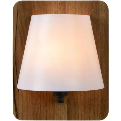 Image of Lucide Idaho Wall Light E14 Wood