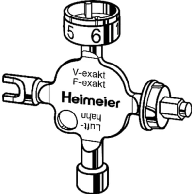 Image of TA Heimeier 0530 01.433 Universal Setting Key F Exact V