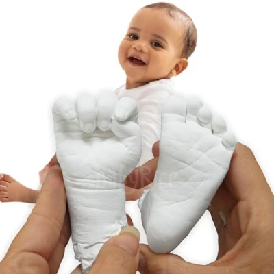Image of Baby Hand and Foot Casting Kit to Make 3D Hands Feet Plaster Casts by BabyRice