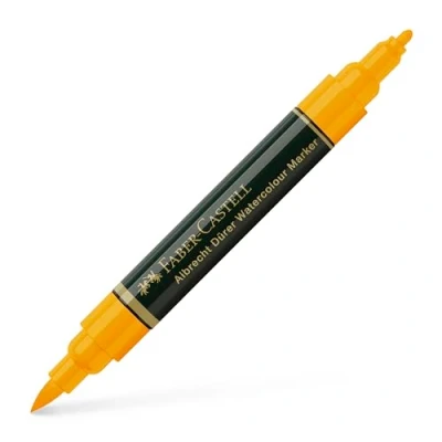 Image of Faber Castell Art &amp; Graphic Albrecht Dürer Watercolour Marker, Dark Chrome Yellow, Single For Art, Craft, Drawing, Sketching, Home, School, University, Colouring
