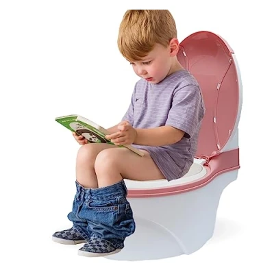 Image of Coo11 Kids Baby Toilet Potty Training Seat, Portable, Lightweight, Easy to Use &amp; Clean, Suitable for Babies, Travel Convenient, Improves Child&#039;s Development 18+ Months (Red)