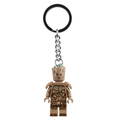 Image of LEGO Marvel Groot Key Chain, Brown, S