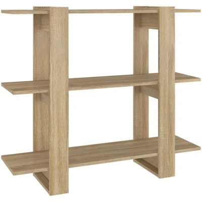 Image of vidaXL Book Cabinet/Room Divider Sonoma Oak 100x30x87 cm