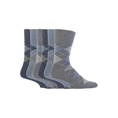Image of Gentle Grip NEW: 6 Pairs Men&#039;s No Elastic Socks 11 uk, 39 45 eur (MGG38)
