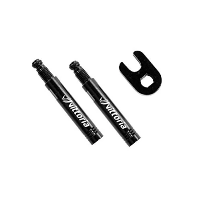 Image of Vittoria Valve Extension 30 mm Blister 2 Pcs. In Alu + Spanner