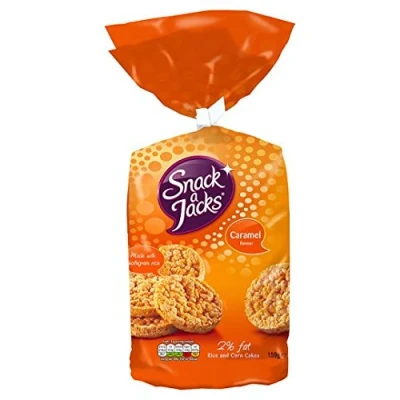 Image of Snack a Jacks Jumbo Caramel Rice Cakes 159g