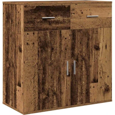 Image of Sideboard with Drawer Shelf Storage Door Old wood Engineered Vidaxl