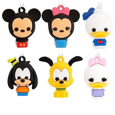 Image of Hallmark Disney Mickey Mouse and Friends Miniature Christmas Ornaments, Set of 6
