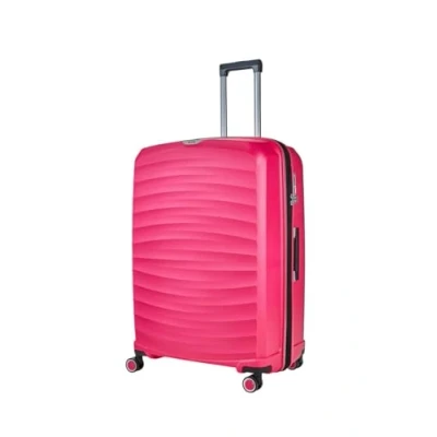 Image of Pink Medium Check in Suitcase 66 x 46 30 cm Classic Hard Shell Luggage